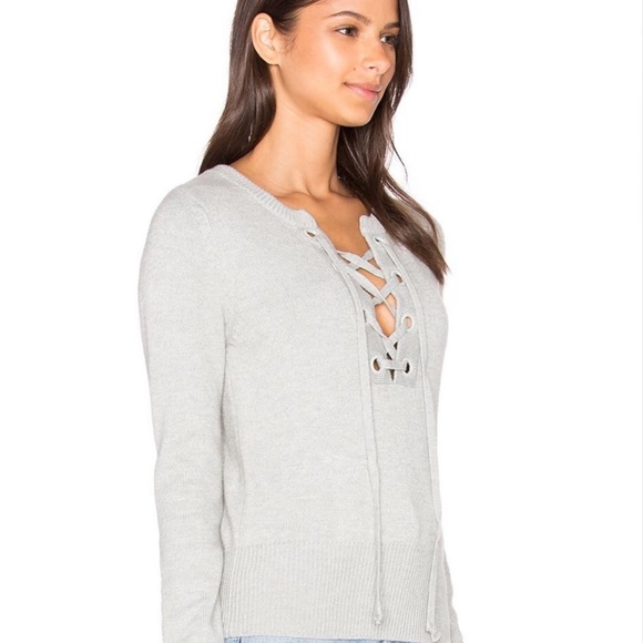 Lucy Paris Lace-up Tie Sweater | Revolve | Sz L - Picture 5 of 8